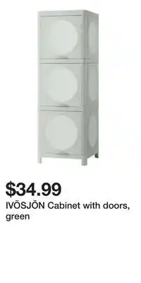 IKEA IVÖSJÖN Cabinet with doors, green offer