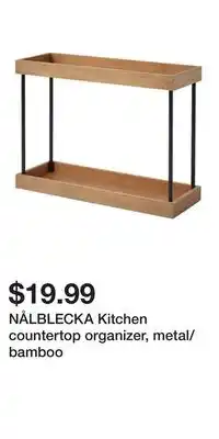 IKEA NÅLBLECKA Kitchen countertop organizer, metal/bamboo offer