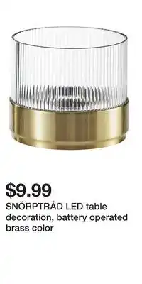 IKEA SNÖRPTRÅD LED table decoration, battery operated brass color offer
