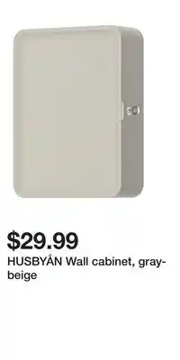 IKEA HUSBYÅN Wall cabinet, gray-beige offer
