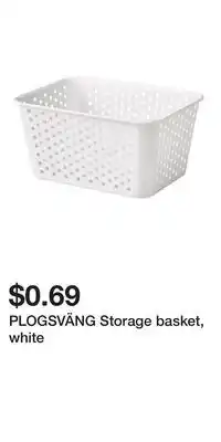 IKEA PLOGSVÄNG Storage basket, white offer