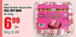 Btrust Supermarket CBC Beef Brisket Sliced Roll offer