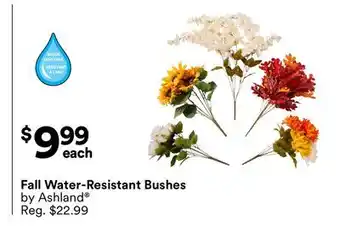Michaels Fall Water-Resistant Bushes by Ashland offer