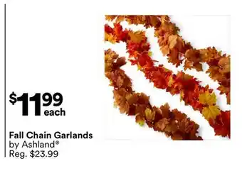 Michaels Fall Chain Garlands by Ashland offer