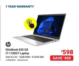 Visions Electronics HP EliteBook 830 G8 i7-1185G7 Laptop offer