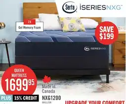 The Brick Serta iSeries NXG1200 Tight Top Firm Queen Mattress offer
