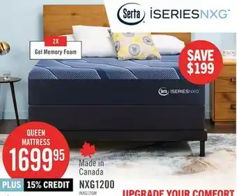 The Brick Serta iSeries NXG1200 Tight Top Firm Queen Mattress offer
