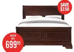 The Brick Marco 5pc Bedroom Set with Bed, Dresser & Mirror, Cherry Brown - Queen Size offer