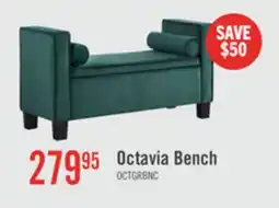 The Brick Octavia 53.25 Storage Bench - Green Velvet offer