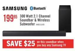 The Brick SAMSUNG B-Series 2.1 Channel Soundbar with Wireless Subwoofer (HW-B550F/ZC) offer