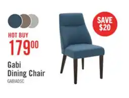 The Brick Gabi Dining Chair with Linen-Look Fabric - Blue offer
