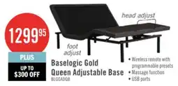 The Brick Baselogic Gold Queen Adjustable Base offer