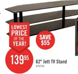 The Brick Jett 62 TV Stand with Storage for TVs up to 70 - Black offer