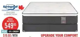 The Brick Springwall Encore Atmosphere Pillowtop Medium Queen Mattress offer