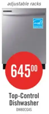 The Brick Samsung 24 53 dBA Built-In Top-Control Dishwasher with Hybrid Tub - DW80CG4021SRAA offer