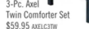The Brick Axel 3-Piece Twin Comforter Set - Grey offer