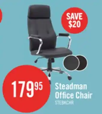 The Brick Steadman 24.4 Office Chair - Black offer