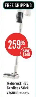 The Brick Roborock H60 Cordless Stick Vacuum with 210AW Suction, 90-Min Runtime, Multi-Surface Cleaning offer