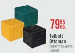 The Brick Talbott Ottoman offer