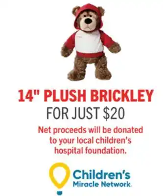 The Brick 14 PLUSH BRICKLEY offer