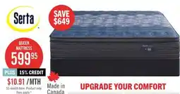 The Brick Serta Back Logic 1.1 Eurotop Medium Twin Mattress Set offer