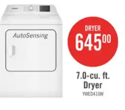 The Brick Whirlpool 4.8 Cu. Ft. Top Load Washer and 7 Cu. Ft. Electric Dryer with AutoSensing - White offer