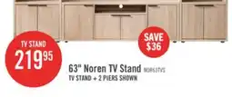 The Brick Noren 63 TV Stand with Storage for TVs up to 70- Light Oak offer