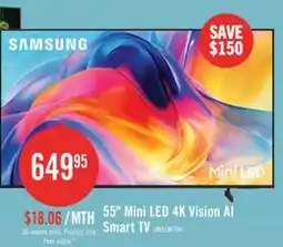 The Brick 55 Mini LED 4K Vision AI Smart TV offer