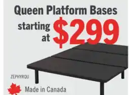 The Brick Zephyr Queen Platform Base offer
