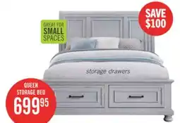 The Brick Kylie 5pc Bedroom Set with Storage Bed, Dresser & Mirror, Sand - Queen Size offer