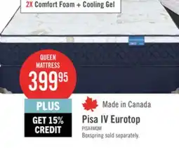 The Brick Springwall Pisa IV Eurotop Medium Queen Mattress offer
