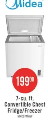 The Brick Midea 7 Cu. Ft. Convertible Chest Refrigerator-Freezer - MRC07M4CWW offer