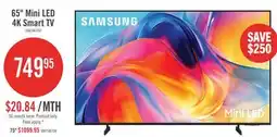 The Brick SAMSUNG 75 M70H Mini-LED 4K Smart Tizen TV (UN75M70HAFXZC) – 2026 Model offer