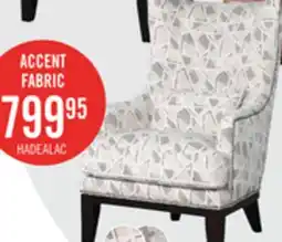 The Brick Haden 30 Chenille Fabric Accent Chair with Wood Base and Nailhead Trim - Angelou Linen Multicolour offer