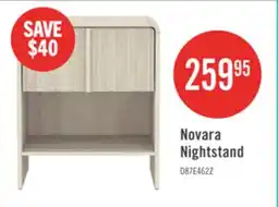 The Brick Novara Contemporary 22 Nightstand in Whitewashed Oak (1-Drawer) offer