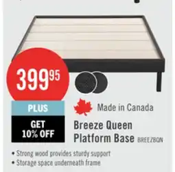 The Brick Breeze Queen Platform Base - Dark Grey offer