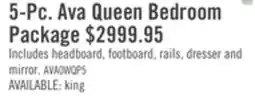 The Brick 5-Pc. Ava Queen Bedroom Package offer