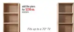 The Brick Noren 115 3-Piece Entertainment Centre with Storage for TVs up to 70- Light Oak offer