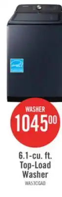The Brick Samsung 6.1 Cu. Ft. Pet Care Top-Load Washer and 7.4 Cu. Ft. Electric Dryer offer