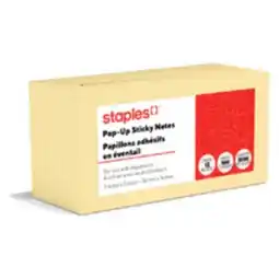 Staples Staples Stickies Recycled Pop-Up Notes 3x3 offer