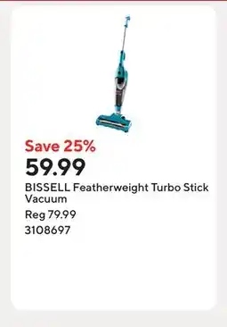 Staples BISSELL Featherweight Turbo Stick Vacuum offer