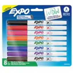 Staples Expo Dry Erase Markers, Ultra Fine, Assorted offer