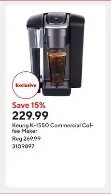 Staples Keurig K-1550 Commercial Coffee Maker offer