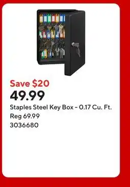 Staples Staples Steel Key Box - 0.17 Cu. Ft offer