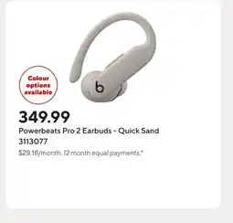 Staples Powerbeats Pro 2 Earbuds - Quick Sand offer