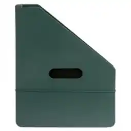 Staples Staples 12 Pocket Vertical Expanding Folder - Letter Size - Green offer
