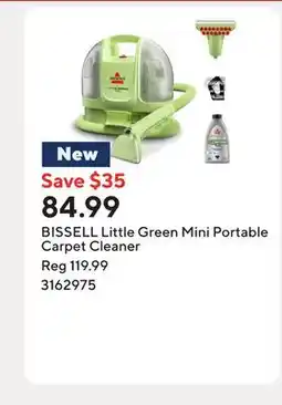 Staples BISSELL Little Green Mini Portable Carpet Cleaner offer