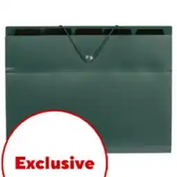 Staples Staples 5 Pocket Expanding Folder - Letter Size - Green offer