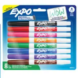 Staples Expo Dry Erase Markers, Fine, Assorted offer