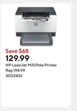 Staples HP LaserJet M209dw Printer offer
